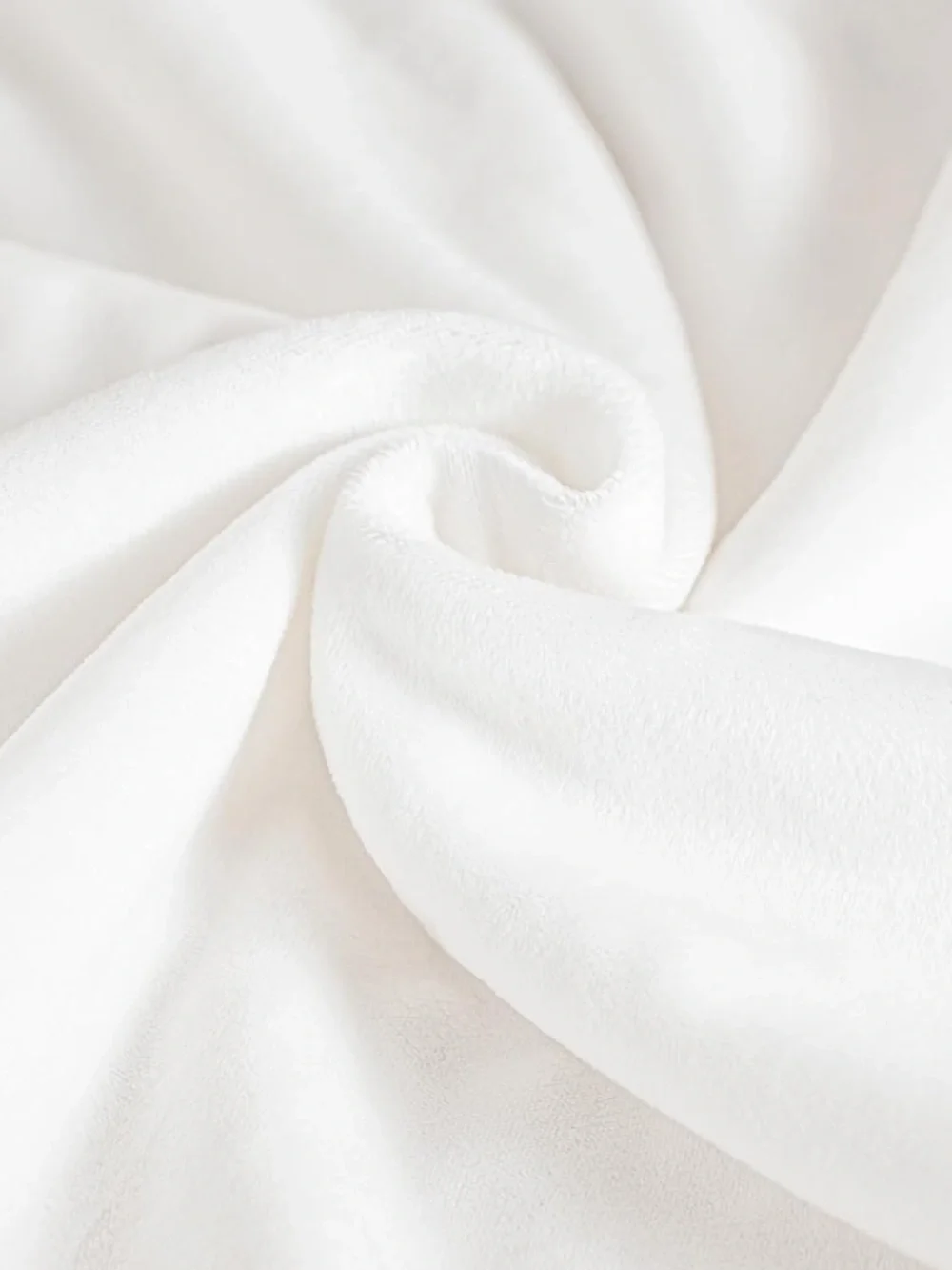 White Minky Baby Blanket - Soft Nursery Throw